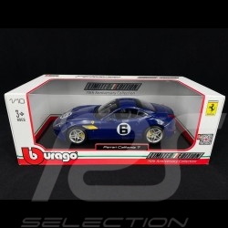 Ferrari California T n° 6 "The Sunoco" 70ème anniversaire bleu 1/18 Bburago 76104