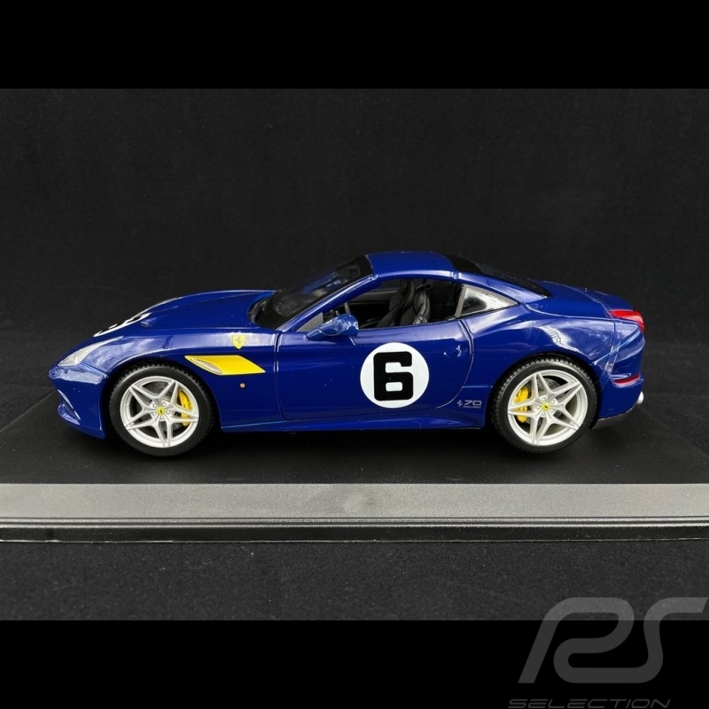 Ferrari California T n° 6 "The Sunoco" 70ème anniversaire bleu 1/18 Bburago 76104