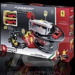 Garage & Parking Ferrari avec 2 voitures 1/43 Bburago 31204