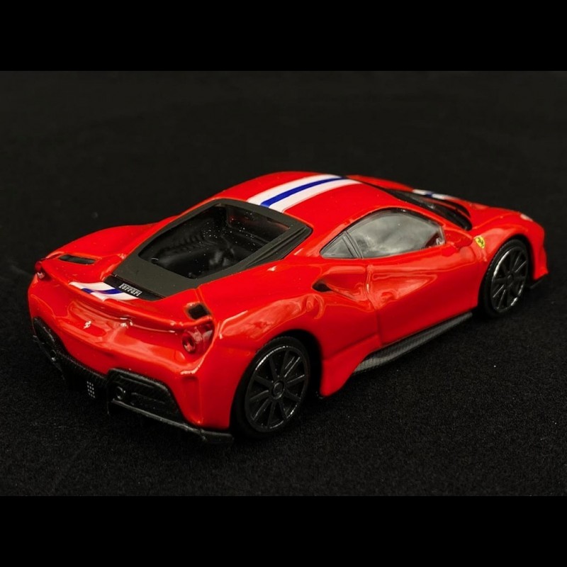 Ferrari 488 Pista Bburago 1:24 - Modèle en Métal Bleu avec Portes Ouvrantes