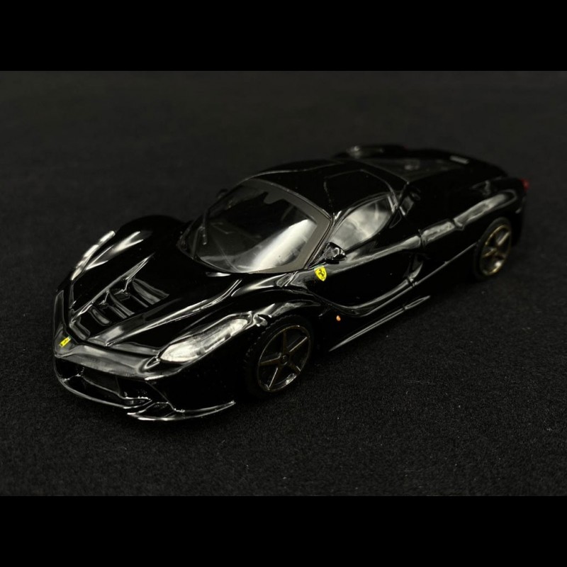 Bburago Ferrari LaFerrari Noir Mat - Échelle 1/18 - Modèle Réduit Métal - Neuf