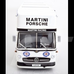 Mercedes O 317 camion Porsche transporteur Martini Racing Blanc 1/18 CMR CMR154