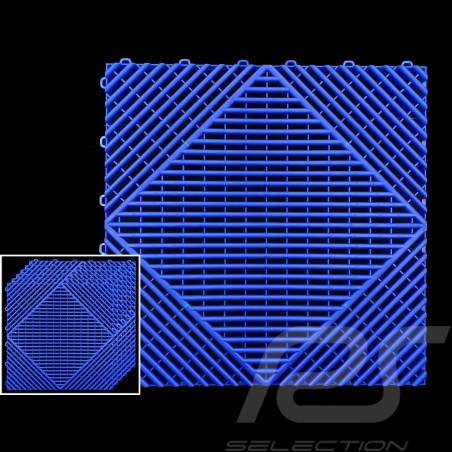 Dalle de garage Bleu RAL5005 Qualité-Prix Garantie 15 ans - Lot de 6 dalles de 40 x 40 cm Garage floor tiles Garagenplatten 