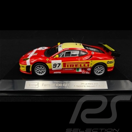 Ferrari Racing F430 GT2 n° 97 24h Le Mans 2008 1/43 Bburago 36303