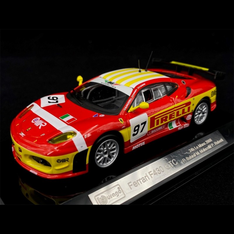 Ferrari Racing F430 GT2 n° 97 24h Le Mans 2008 1/43 Bburago 36303