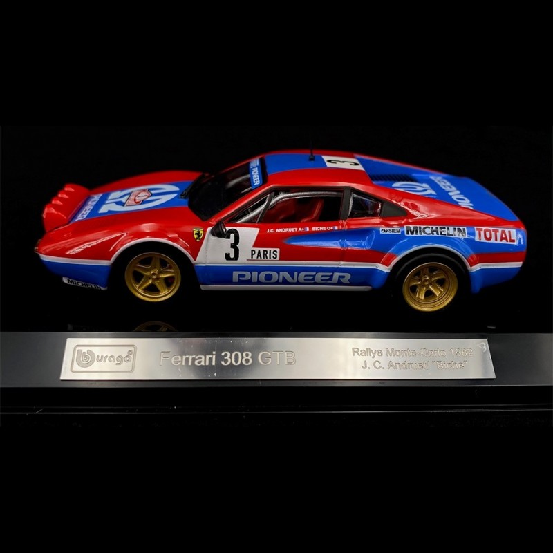 Altaya 1/43 - Ferrari 308 GTB - Rallye Monte-Carlo 1982 #3 - Modèle Diecast