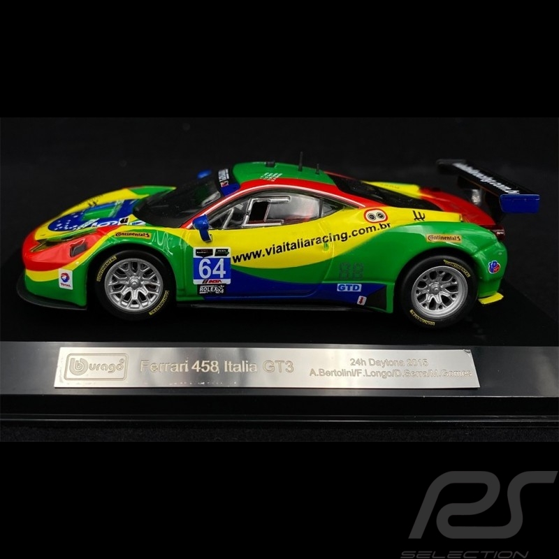 Ferrari Racing 458 Italia GT3 n° 64 24h von Daytona 2015 1/43 Bburago 36305