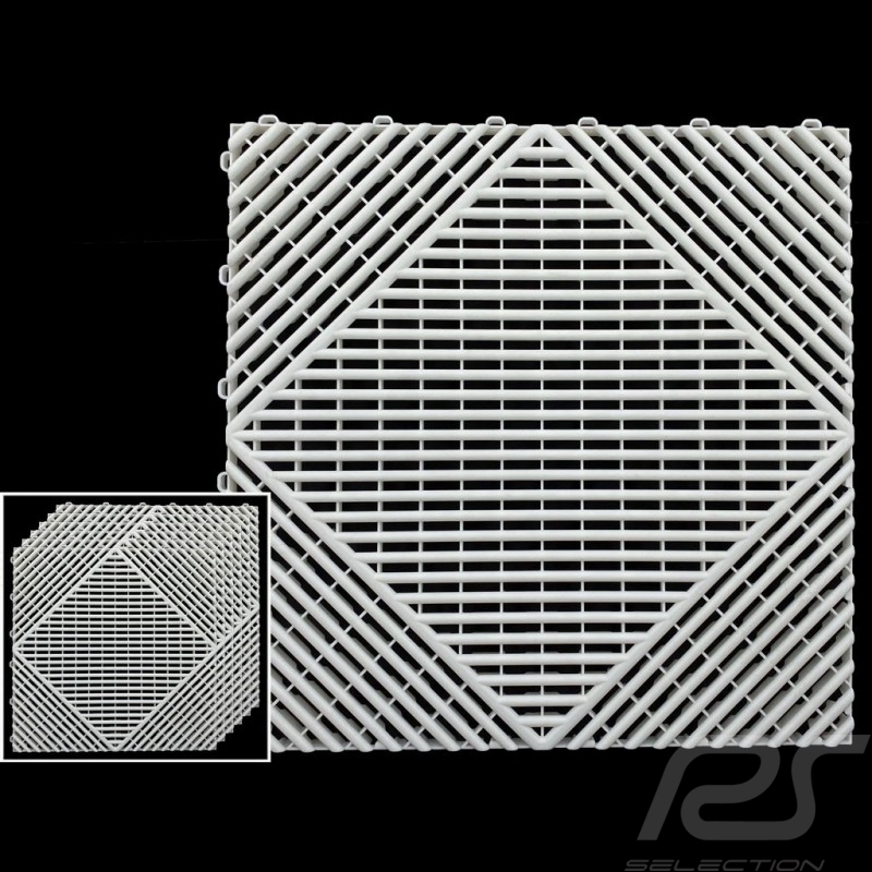 Garagenplatten Farbe Weiß RAL9010 - 15 Jahre Garantie - Satz mit 6 Platten von 40 x 40 cm Garagenplatten Farbe Weiß RAL9010 - 15 Jahre Garantie - Satz mit 6 Platten von 40 x 40 cm