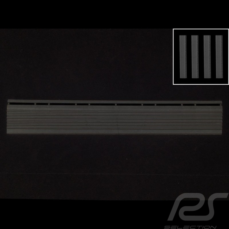 Bordure inclinée pour dalle de garage - couleur Noir RAL9004 - lot de 4 - sans oeillet