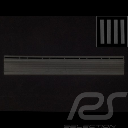 Bordure inclinée pour dalle de garage - couleur Noir RAL9004 - lot de 4 - sans oeillet