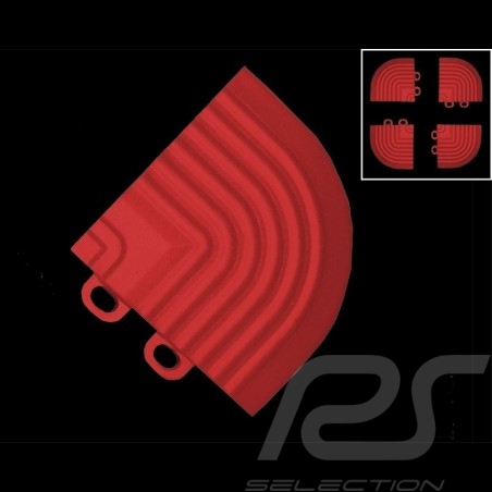 Angle de jonction de rampes inclinées pour dalles de garage - couleur Rouge RAL3020 - lot de 4