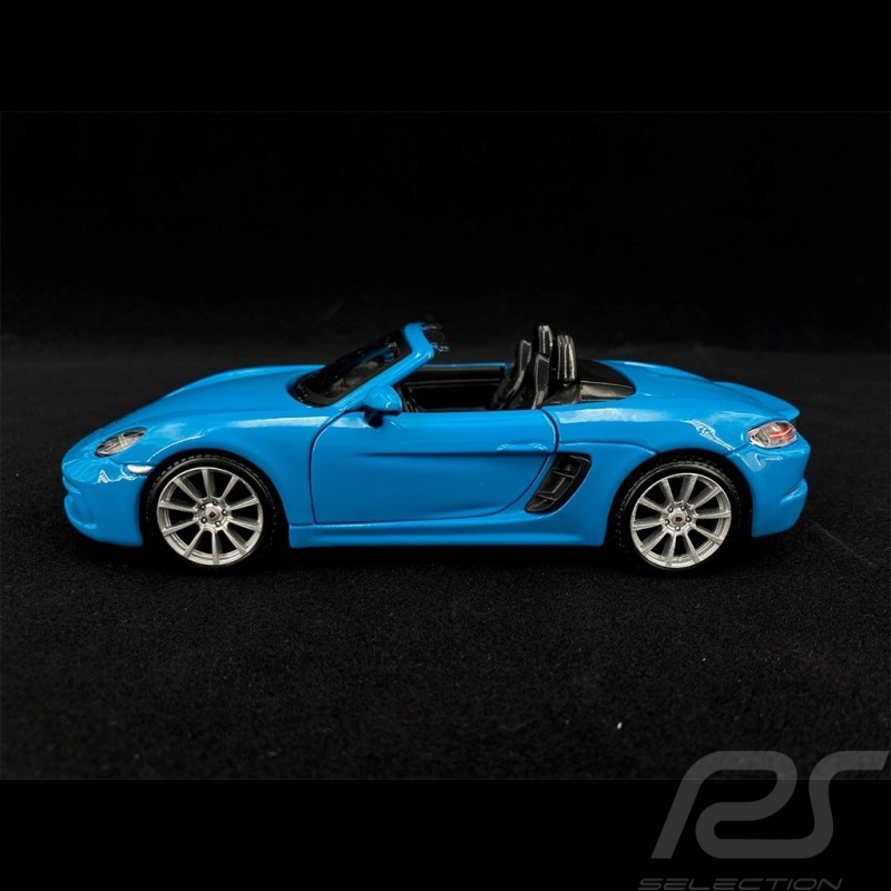 Porsche 718 Boxster 982 2017 Bleu Miami 1/24 Bburago 21087B