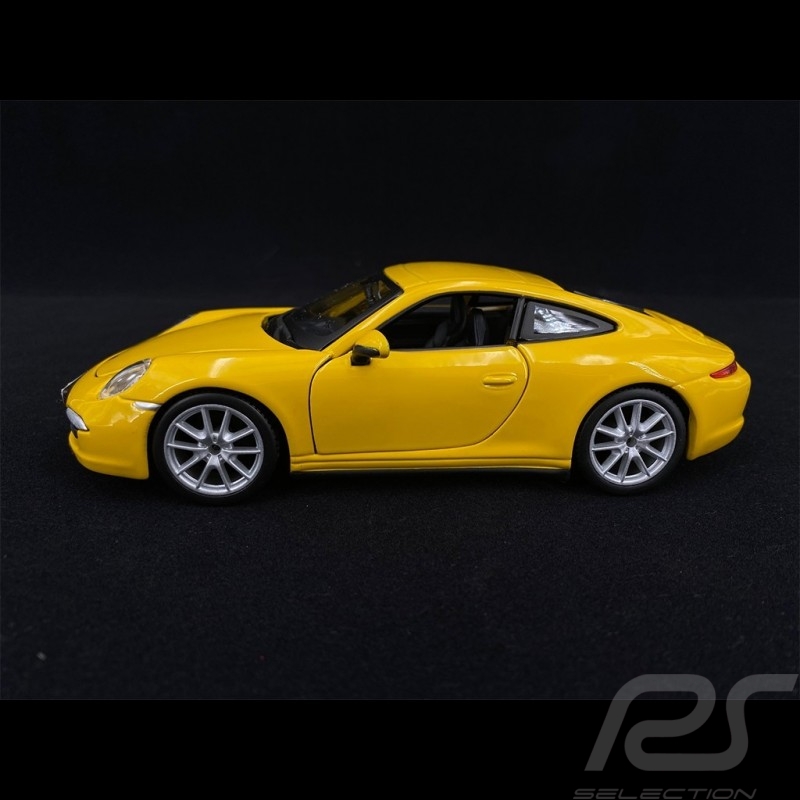 Porsche 911 Type 997 Carrera S Yellow 1/24 Bburago 21065