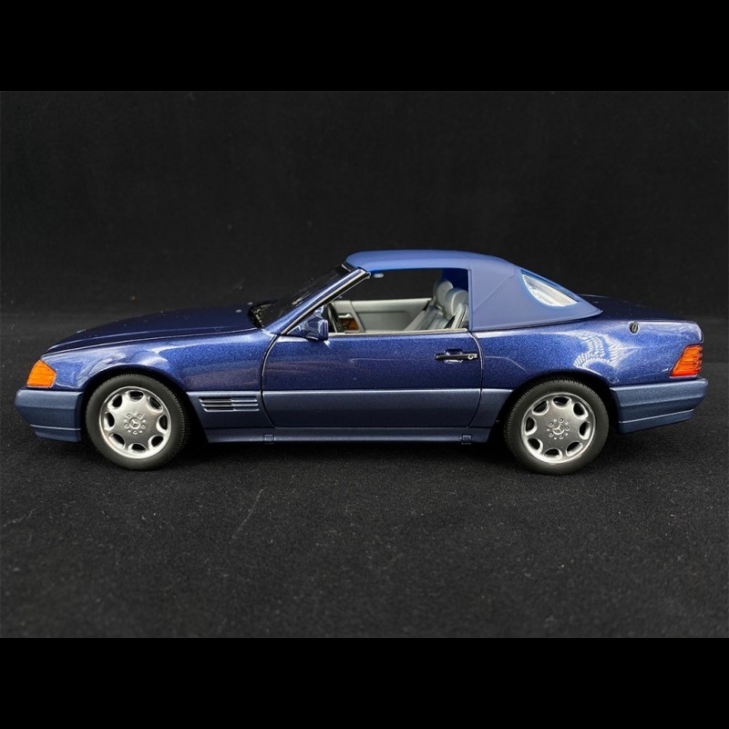 Mercedes-Benz 500 SL Cabriolet 1989 Blue Metallic 1/18 Norev 183717