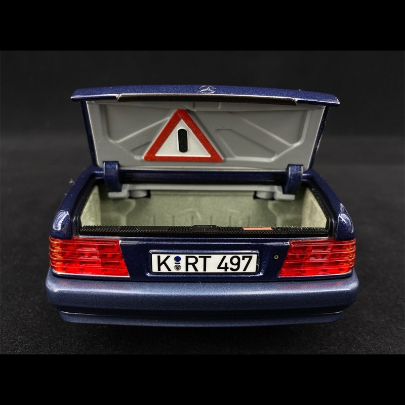 Mercedes-Benz 500 SL Cabriolet Miniature Guiloy – échelle 1/24 – Bleu – Occasion