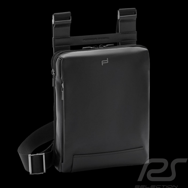 Sac Porsche Design Sacoche à bandoulière Shyrt 2.0 SVZ Cuir Noir 4090002639 Shoulder bag Umhängetasche 