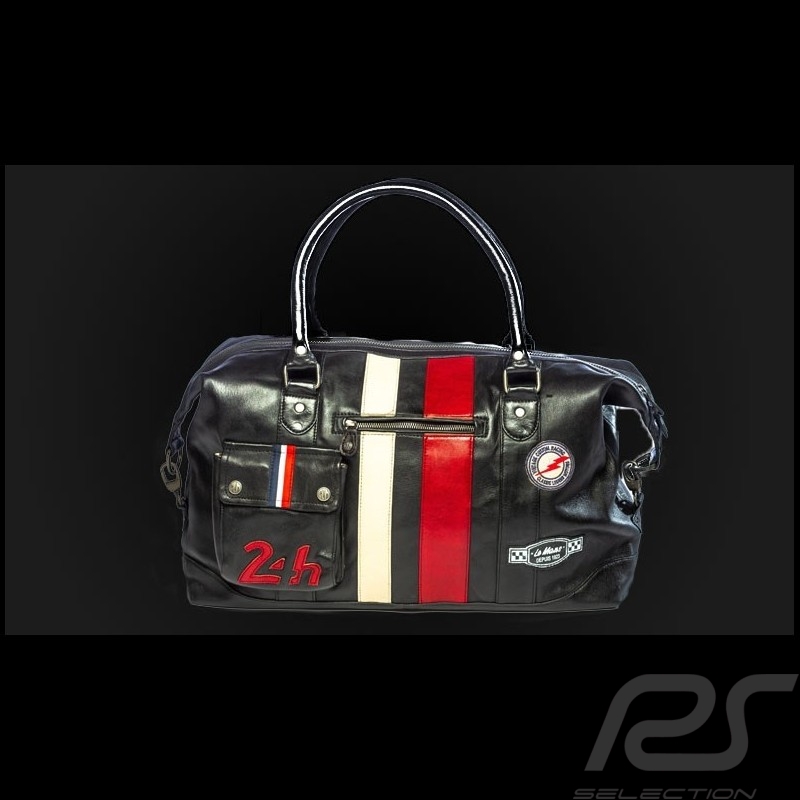 Große Ledertasche 24h Le Mans - Schwarz 26061