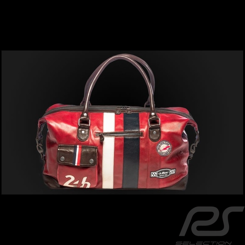 Große Ledertasche 24h Le Mans - Königsblau 26061