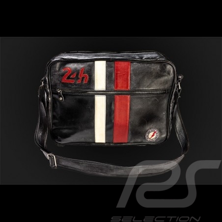 Très Grand Sac Cuir 24h Le Mans - Noir