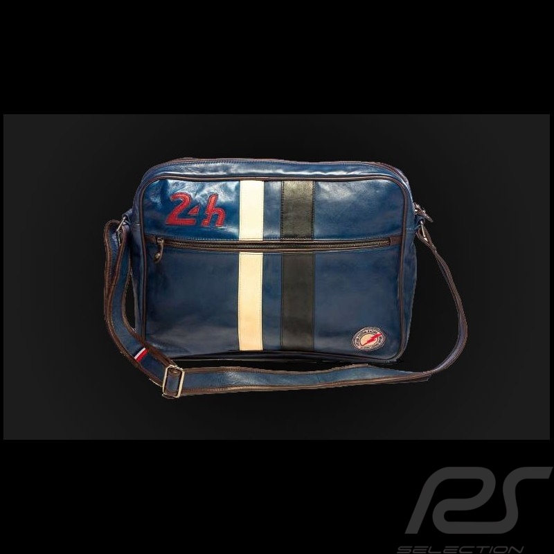 Sac Messenger bandoulière cuir 24h Le Mans - Rouge 26063