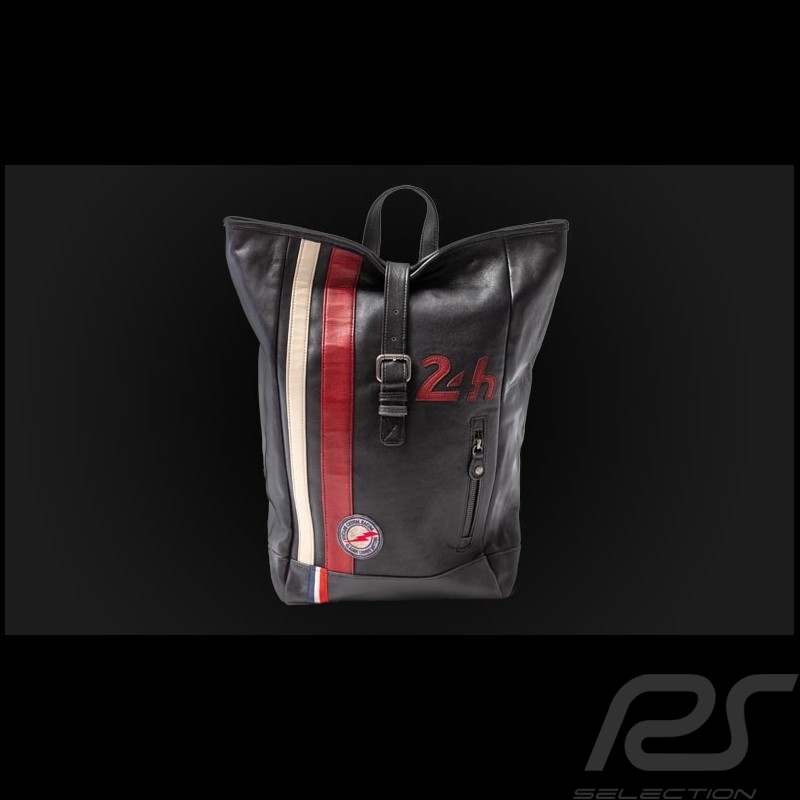 Lederrucksack 24h Le Mans - Schwarz 26064