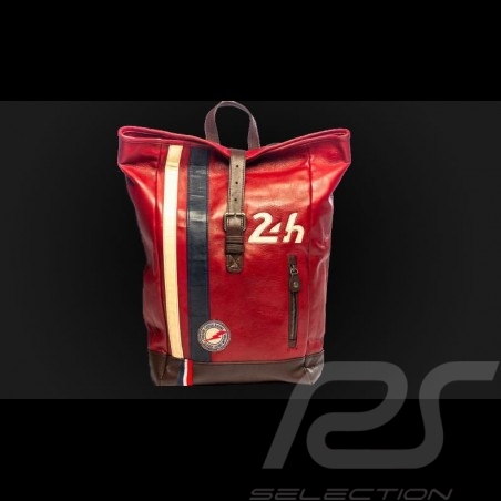 Lederrucksack 24h Le Mans - Rot 26064