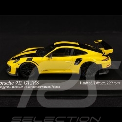 Porsche 911 GT2 RS Type 991 Weissach 2018 Racing Yellow Black 1/43 Minichamps 413067228