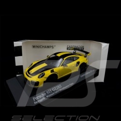 Porsche 911 GT2 RS Type 991 Weissach 2018 Racing Yellow Black 1/43 Minichamps 413067228