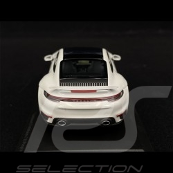 Porsche 911 Turbo S Type 992 2020 Blanc Argent 1/43 Minichamps 413069476 - Edition Limitée