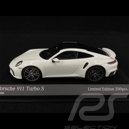 Porsche 911 Turbo S Type 992 2020 White Silver 1/43 Minichamps 413069476 - Limited Edition