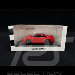 Porsche 911 Turbo S Type 992 2020 Rot Schwarz 1/43 Minichamps 413069479 - Exklusivmodell