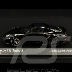 Porsche 911 Turbo S Type 992 2020 Black Silver 1/43 Minichamps 413069490 - Limited Edition