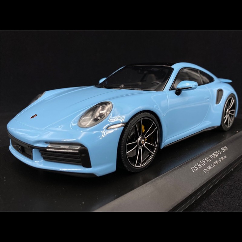 Porsche 911 Turbo S Type 992 2020 Gulf Blue 1/18 Minichamps 153069076 ...