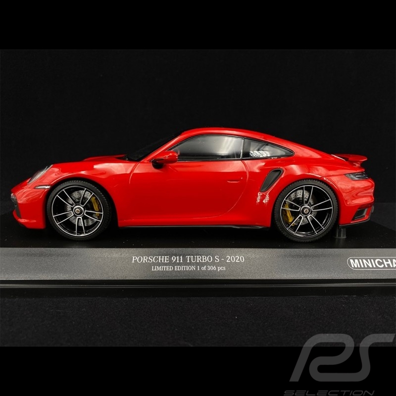 Porsche 911 Turbo S Type 992 2020 Red 1/18 Minichamps 153069075 - Limited Edition