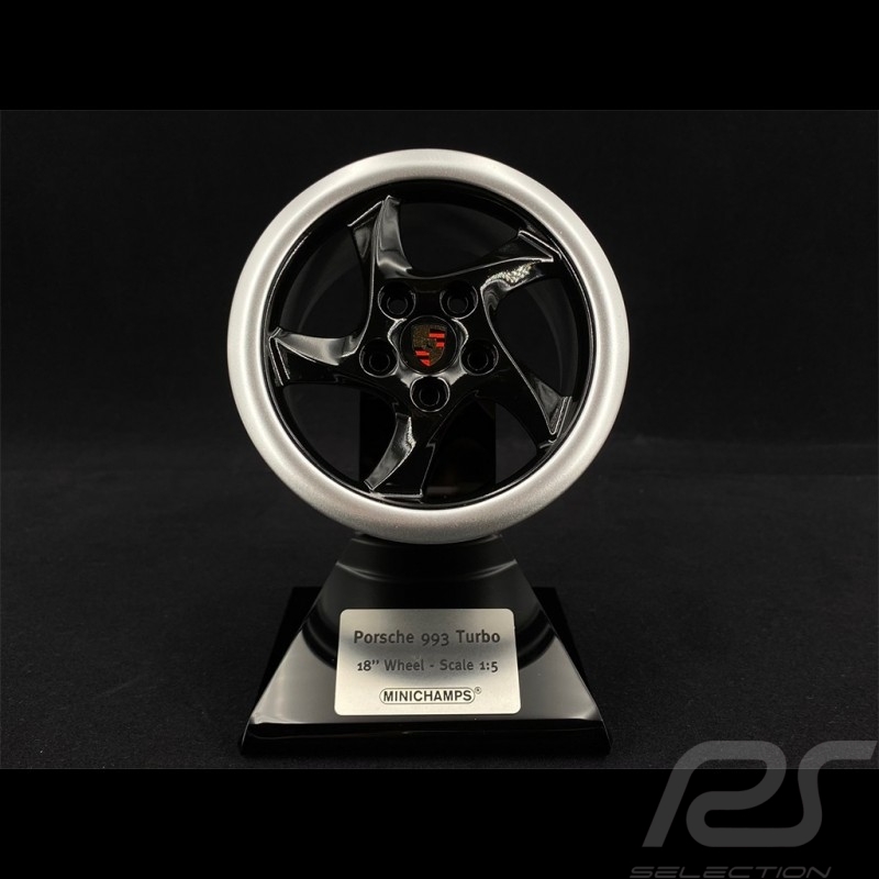 Wheel Porsche 993 Turbo 1995 black silver 1/5 Minichamps 500601994