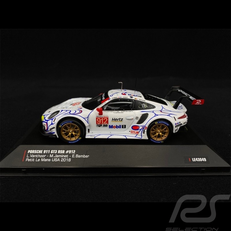 Porsche 911 GT3 RSR Type 991 n° 912 Petit Le Mans 2018 1/43 IXO MODELS LE43049