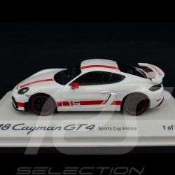 Porsche 718 Cayman GT4 Sports Cup Edition weiß / rot 1/43 Minichamps WAP0204140LEXC