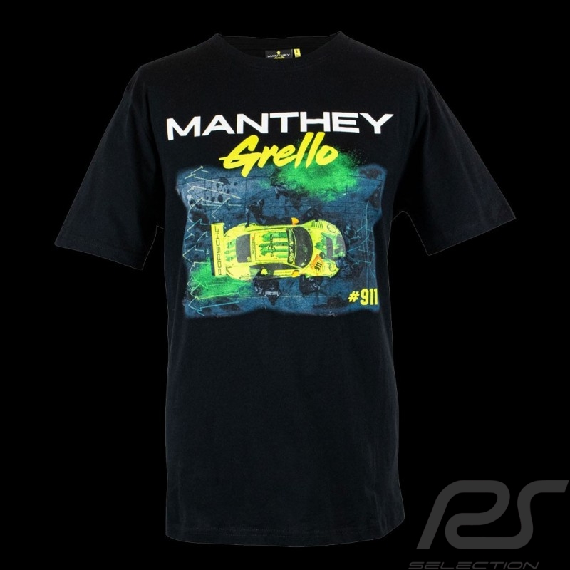 T-shirt Porsche Manthey Racing Porsche 911 GT3 R Grello Noir - homme