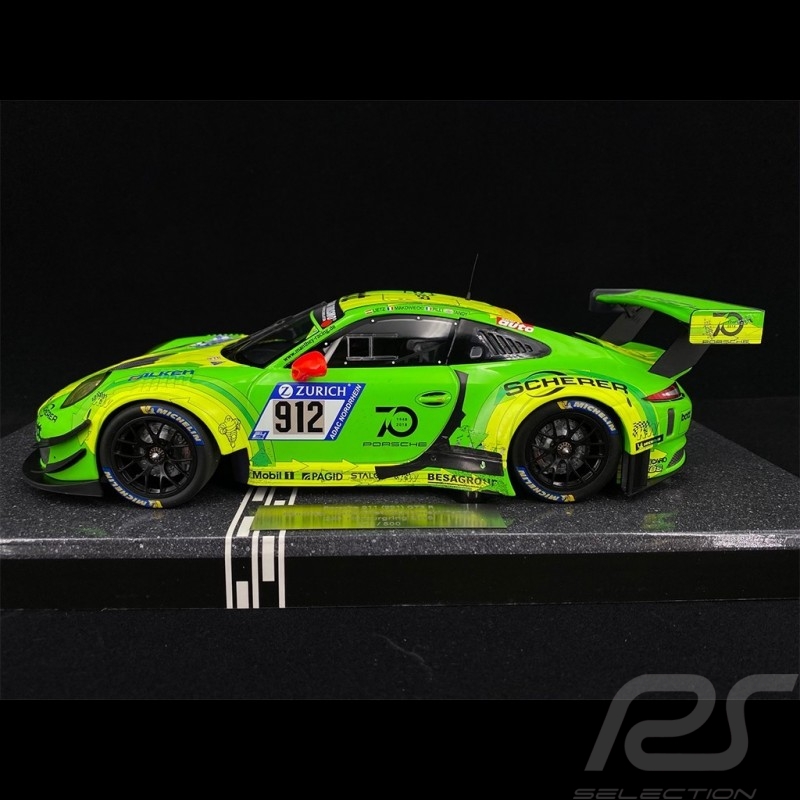 Porsche 911 GT3 R Type 991 n° 912 Winner 24h Nürburgring 2018 1/18 Minichamps MG-M-911-18-1801