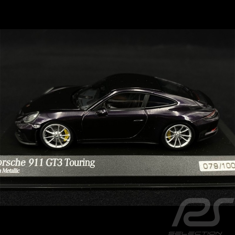 Porsche 911 GT3 Touring Type 991 2017 Violet Métallisé 1/43 Minichamps 413067424 - Rare