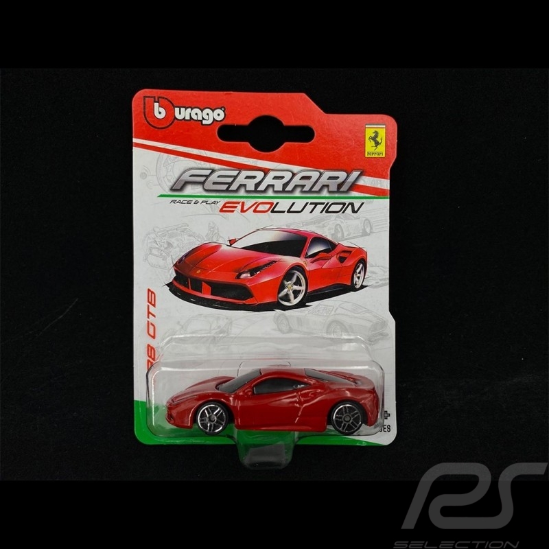 Ferrari 488 GTB Coupe 2015 Red 1/72 Bburago 56600
