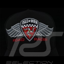 Casquette Isle of Man Road Races 2020 Tracé de Route noir / rouge - Enfant 20IOM-KIDS BBC