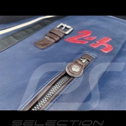 Sac à dos backpack cuir 24h Le Mans - Bleu Royal 26064