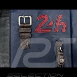 Sac à dos backpack cuir 24h Le Mans - Bleu Royal 26064