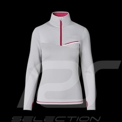 T-shirt Porsche Sports Collection manches longues gris / rose WAP537M0SP - femme