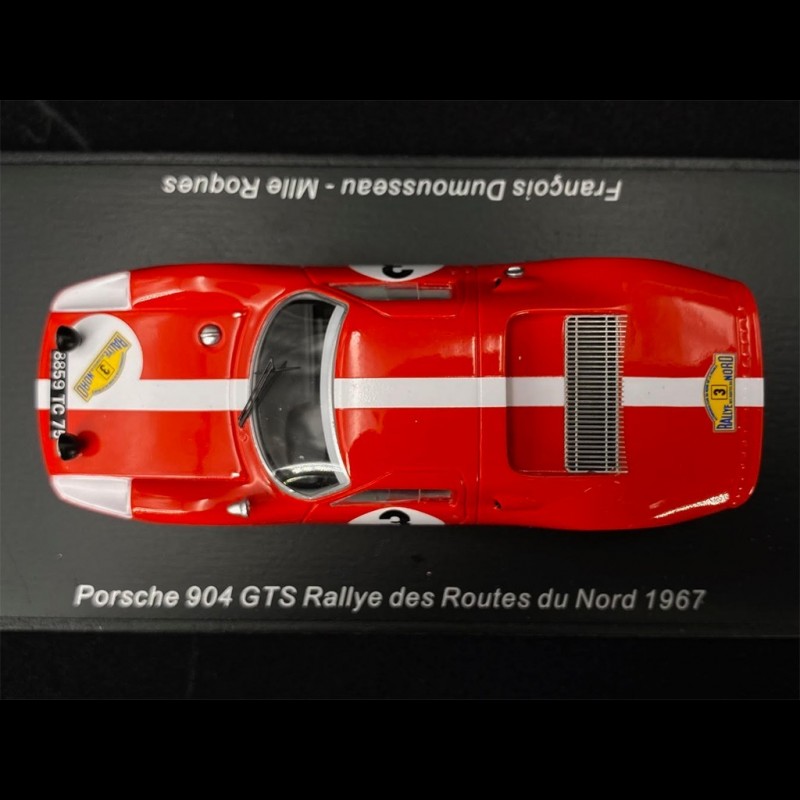 Porsche 904 GTS n° 3 Routes du Nord Rally 1967 1/43 Spark SF165