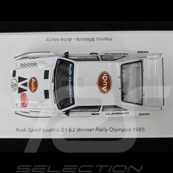 Audi Sport Quattro S1 E2 N° 1 Sieger Olympus Rallye 1985 1/43 Spark S7896