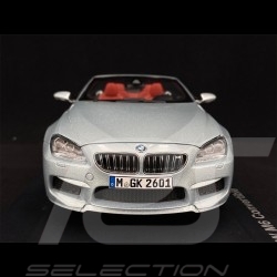 BMW M6 Cabriolet F12 Argent silber silber bleu 1/18 Paragon 80432253656