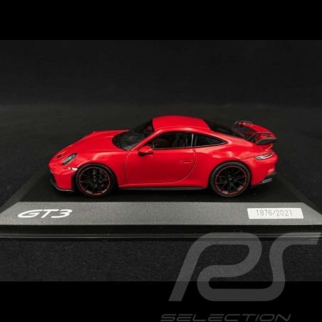 Porsche 911 GT3 type 992 2021 Guards red 1/43 Minichamps WAP0201510M006