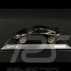 Porsche 911 GT3 type 992 2021 noir intense métallisé 1/43 Minichamps WAP0201520M007 deep black tiefs